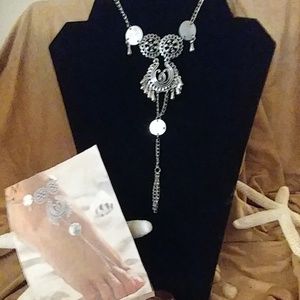 BoHo silver plated anklet/toe